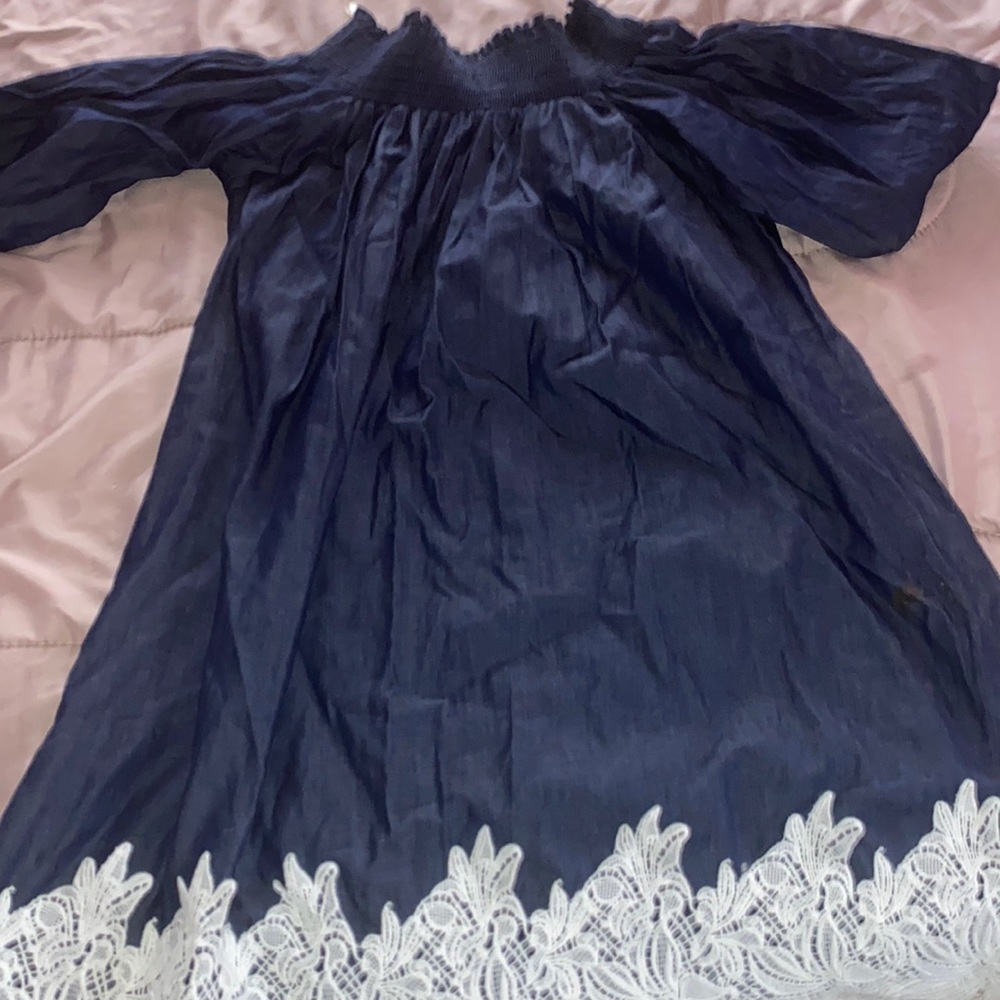 jasmine navy blue dress